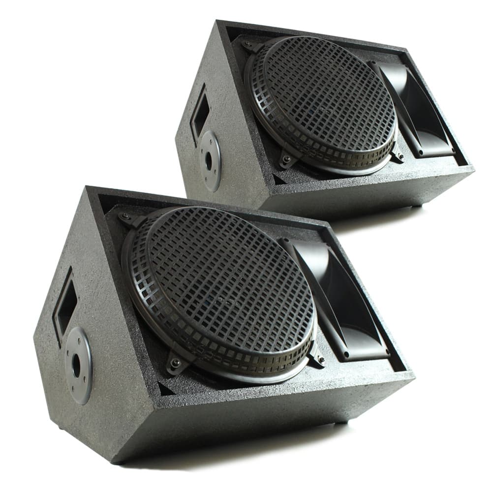 Kit 2 Caixas Retorno Palco Music Way 450W RMS Plug P10 - Imagem frontal