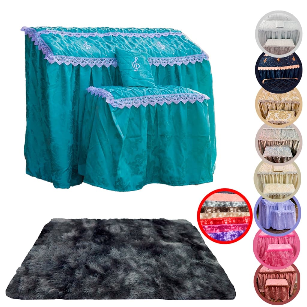 Kit Capa para Órgão Tamanho Universal + Tapete para Órgão