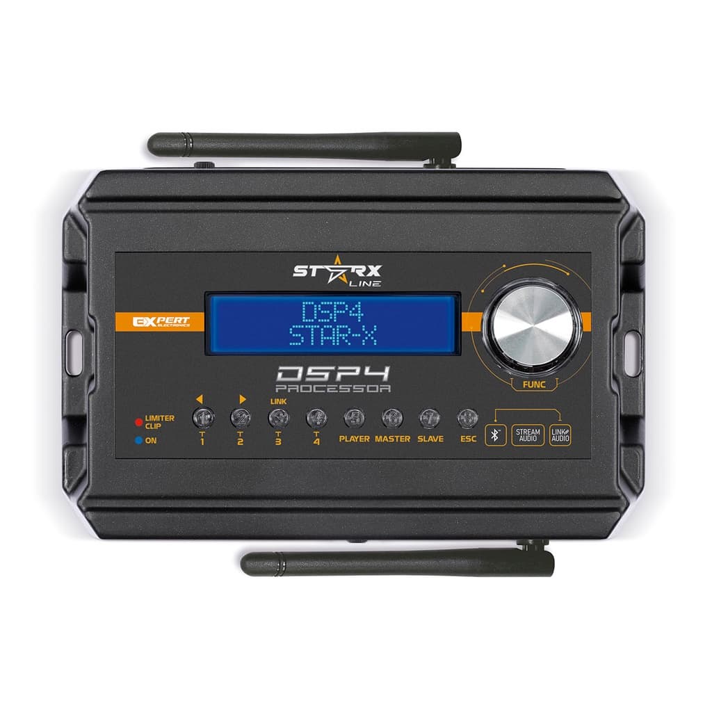 Processador de Áudio Automotivo Expert DSP4 Starx - Visão frontal