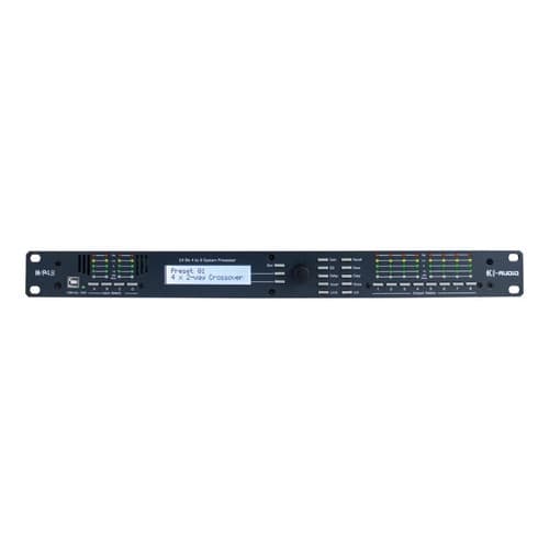 Processador de Áudio Digital Profissional KPS4.8 K-Audio 4-IN/6-OUT com Display LCD