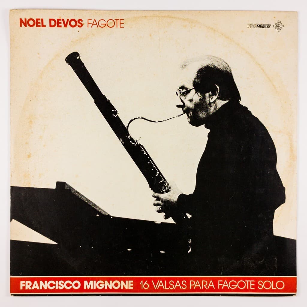 Disco Vinil LP Francisco Mignone 16 Valsas Fagote Solo