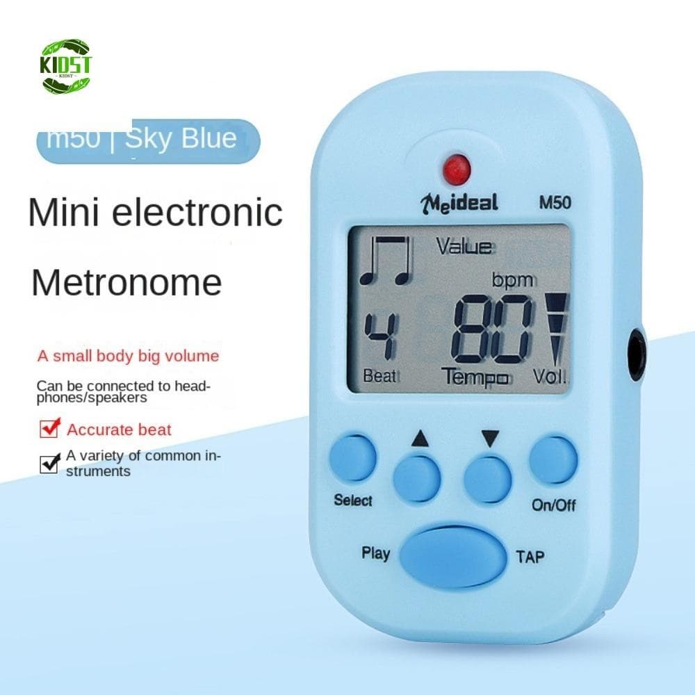 Metrônomo De Bolso Com Clipe KIDST , Mini Saída De Fone De Ouvido LCD , Digital Leve Beat Tempo