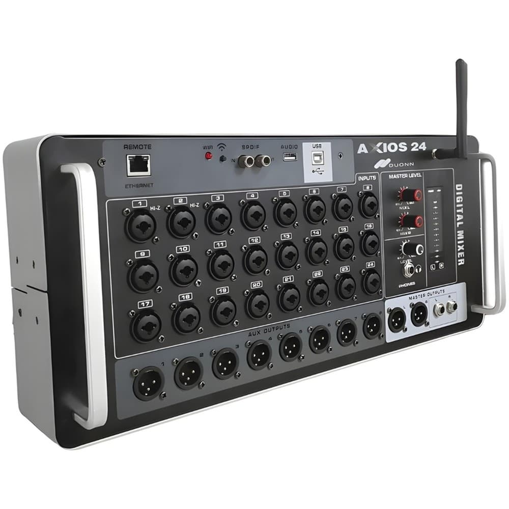 MESA DE SOM DIGITAL MIXER DUONN PADRÃO RACK AXIOS 24 CANAIS