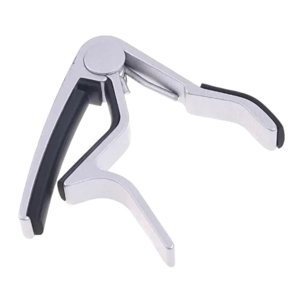 Capotraste Braçadeira Dolphin Prata Violão Aço / Guitarra