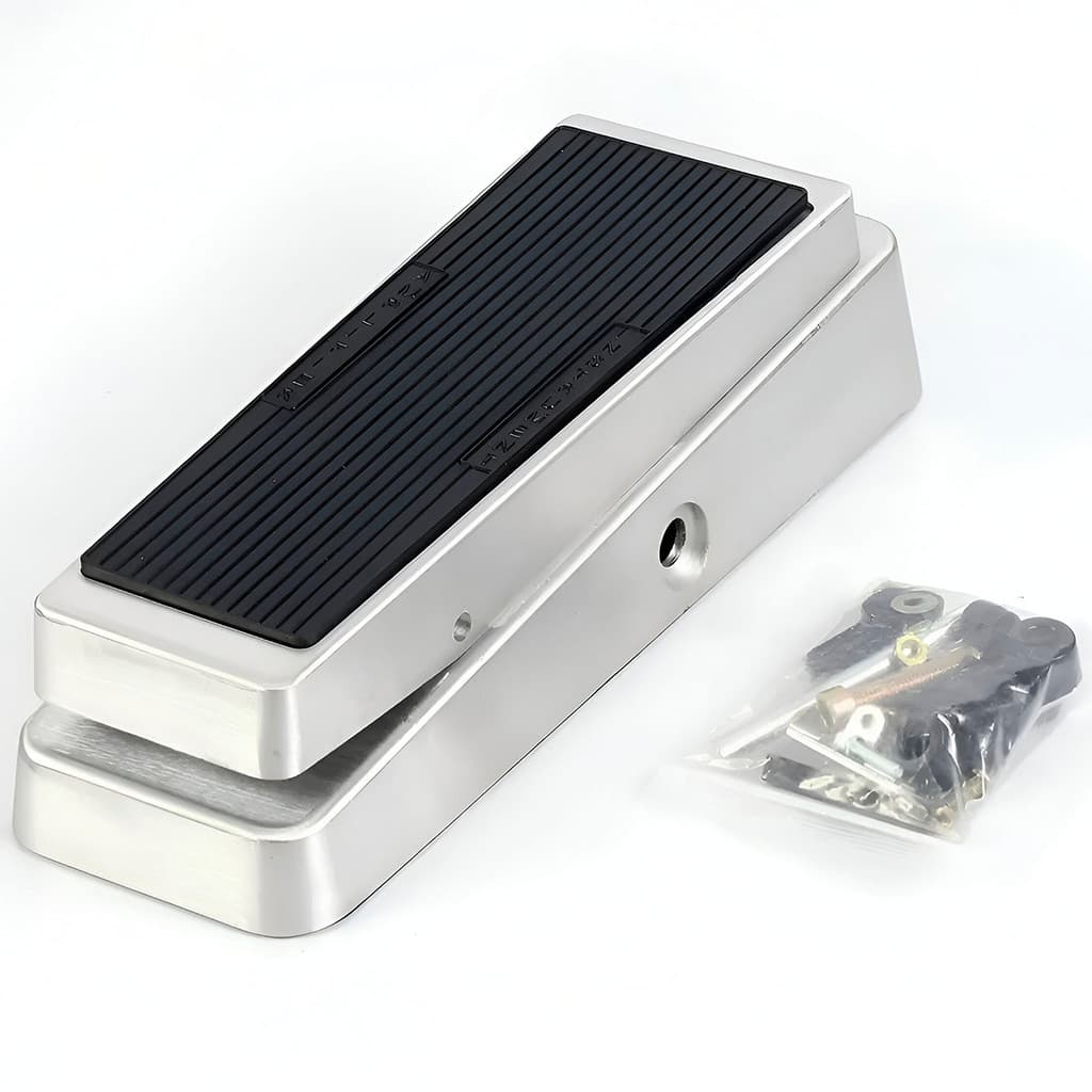 Caixa de alumínio para pedal Wah Wah GEP-2, montagem completa, fundo branco