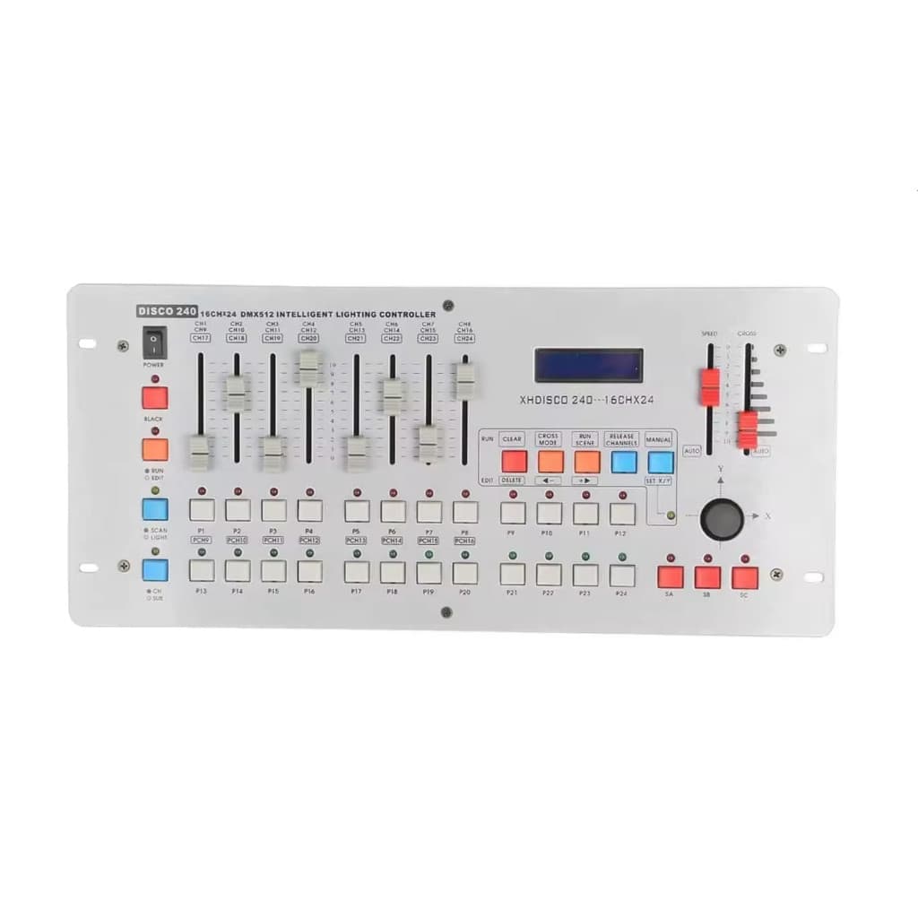 Mesa Controladora de Luz DJ ON-LP512 15W 12 Grupos, 240 Canais DMX 512