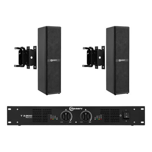 Par Caixa Line Array 4 T 400.4 Hf + Suporte + T2800