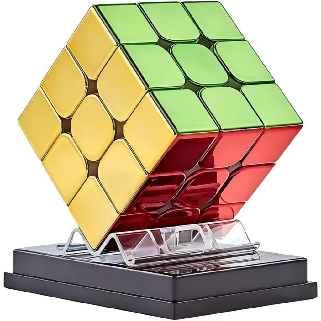 Cubo de velocidade 3x3, Redemoinho Boy Cubo Magnético Espelho de Rubik 3x3x3 Original Sem Adesivo Vivívido Cubo Brilhant