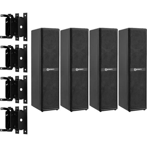 4 Caixa Line Array Passiva 4 T400.4hf 8ohms + Suporte