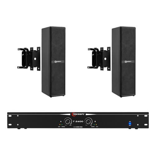 Par Caixa Line Array 4 T 400.4 Hf + Suporte + T2400