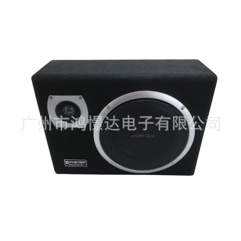 Gabinete de Madeira para Áudio de Carro QPERTORS Patex QP-1510 Gabinete de Subwoofer Ativo de 10 Polegadas 800W