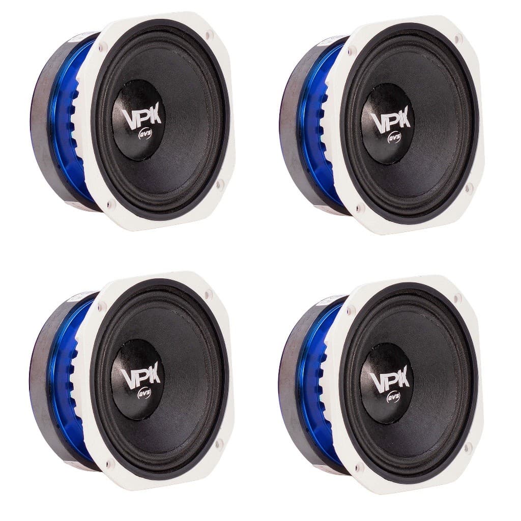 4 Alto Falante QVS 6 44vpk 250rms Medio Grave Pancadao Som Automotivo Som Profissional Line Array Paredao BOB