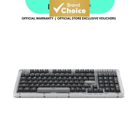  Teclado mecânico sem fio Logitech Alto Keys K98M, teclado personalizável com absorção de vibração por gasket, teclado