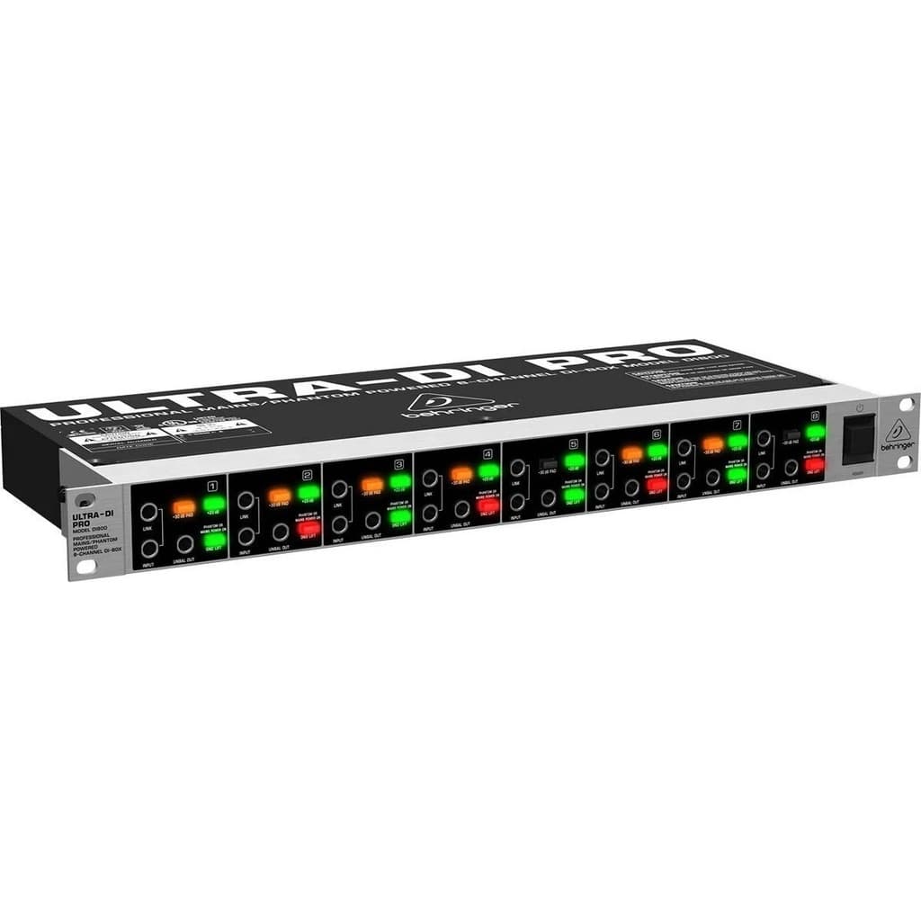 Direct Box Behringer Ultra Di-800 com indicadores LED multicoloridos