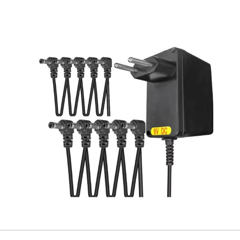 Fonte Dc 9v 2a Para 10 Pedais Multi Pedal Negativo Bivolt