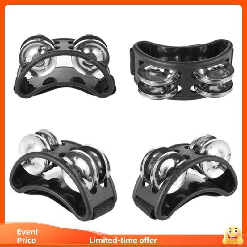 Nobleflyingsinclair 4pcs Som Poderoso Pandeiro De Pé Ajustável Pandeiros Com Instrumento Musical Para Performance Cantan
