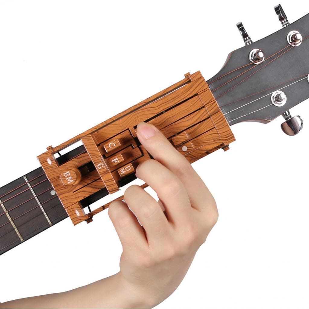 Prensador de acordes de guitarra, ferramenta de ajuda prática e resistente, versátil para guitarras acústicas de 36 a