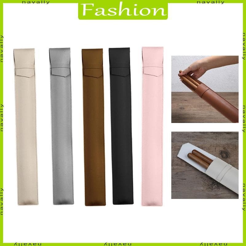 nava Saco Baqueta À Prova Dwaterproof Portátil Capa Couro Do Plutônio Baquetas Armazenamento Fácil Par