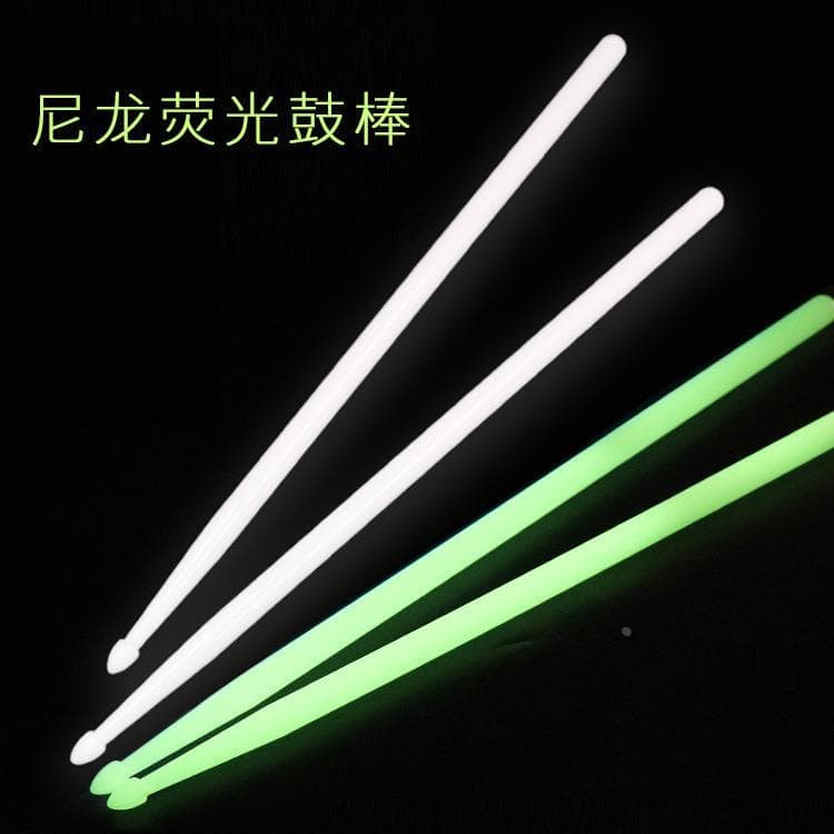Baquetas fluorescentes 5A suporte de náilon baquetas luminosas baquetas de Jazz baquetas desempenho de palco baquetas lu