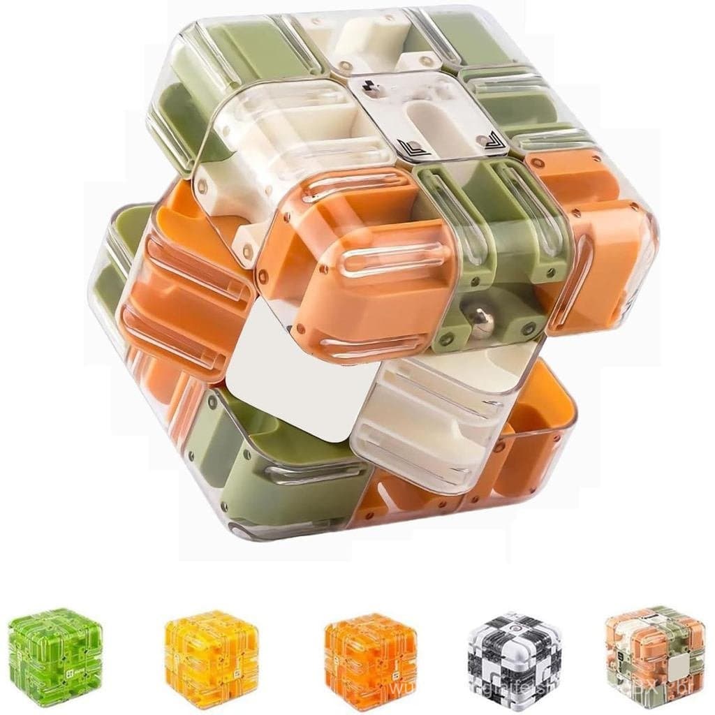 Cubo Labirinto 3D Grande, Cubo 3D, Cubo Bola Labirinto Mágico, Cubo Bola de Uso Duplo, Versão Melhorada