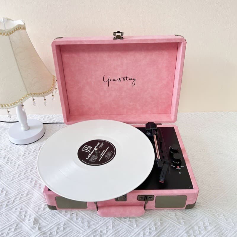 Uau, toca-discos de vinil vintage personalizado, toca-discos de vinil para presente com Bluetooth, toca-discos de vinil 