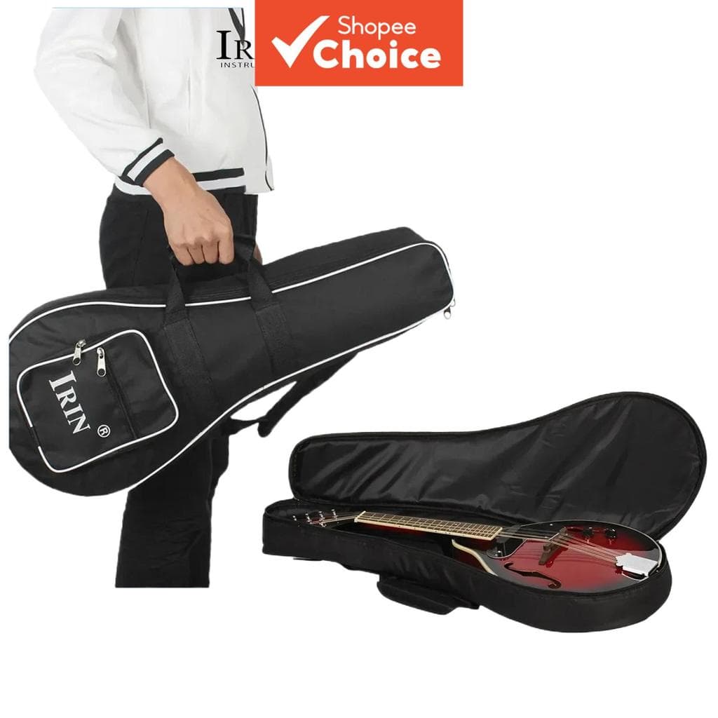  IRIN Bolsa de Bandolim Portátil, Estojo Macio Reforçado de Algodão, Mochila de Bandolim, Bolsa de Mão, Acessórios para