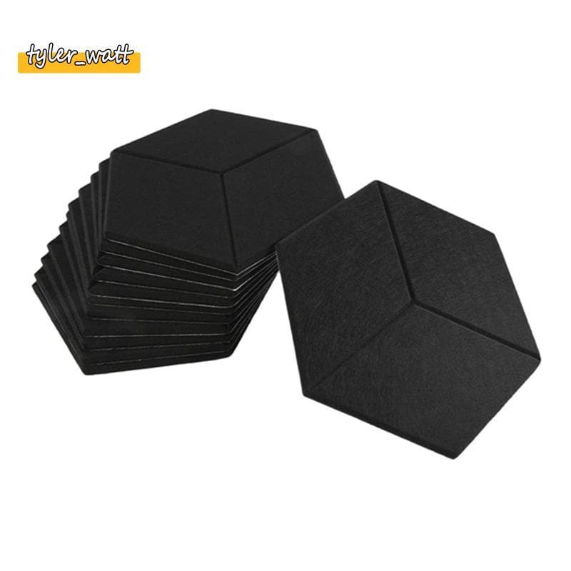 [tyler_w] 12 PACK De Espuma Acústica , Painéis Autoadesivos À Prova De Som , Para Isolamento Acústico E Tratamento (Pret