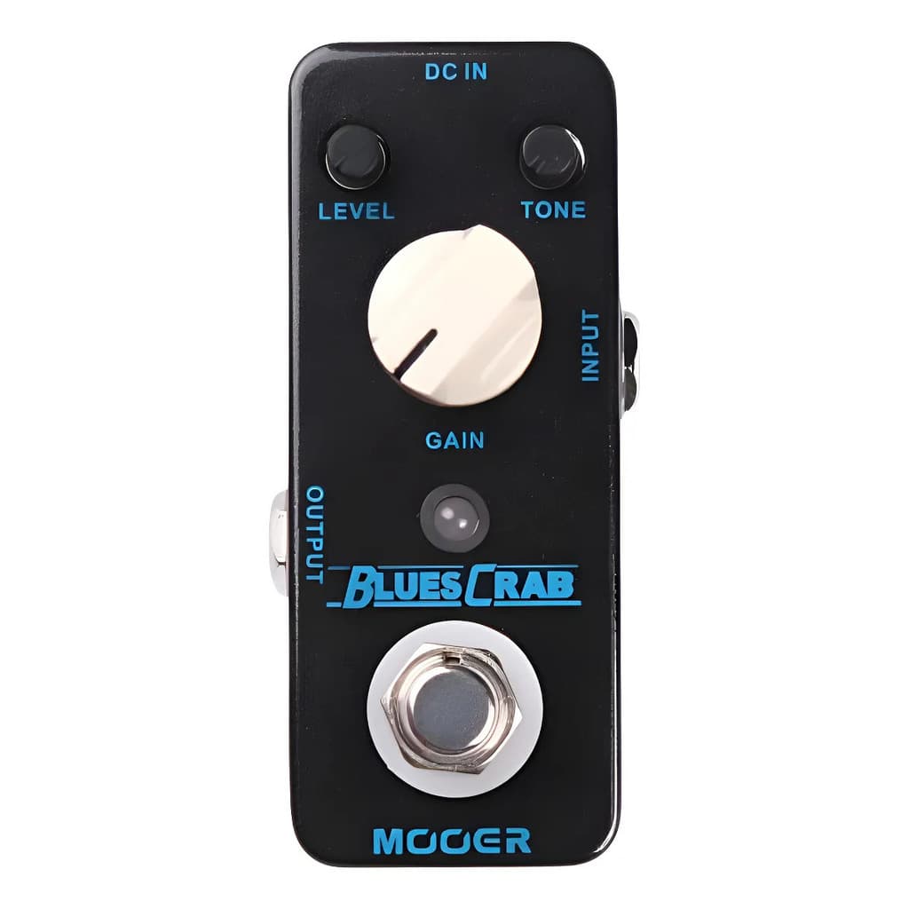 Pedal Guitarra Mooer Blues Crab Distorção Drive Mbcbd Preto 