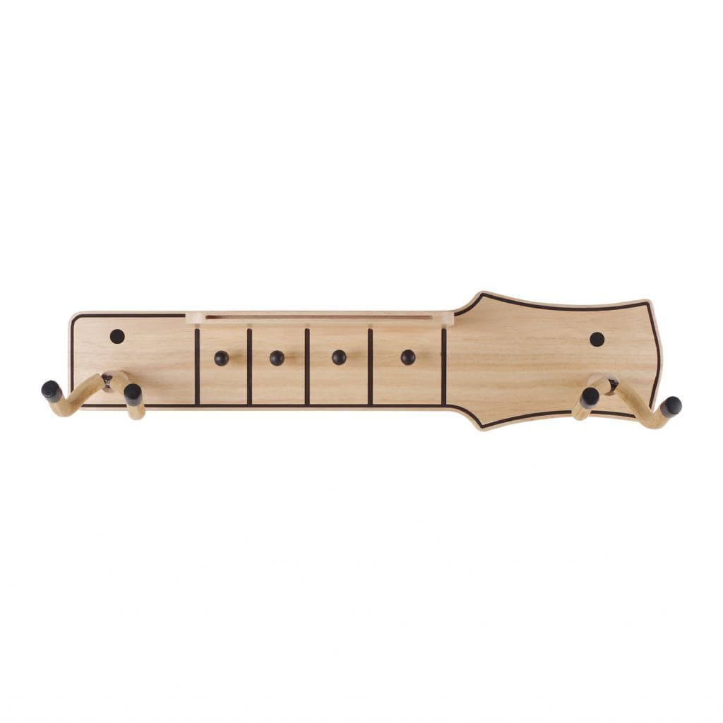 Promessa1.br Hosioe Guitarra Montagem em Parede Suporte de Madeira Gancho com Prateleira para Acústico Elétrico Banjo