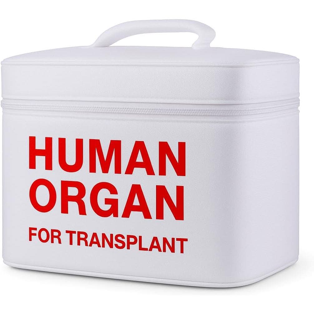 Lancheira Vintage e Divertida em Forma de Órgão Humano, a Caixa Mais Segura para Transplante de Órgãos Humanos, Forro Im