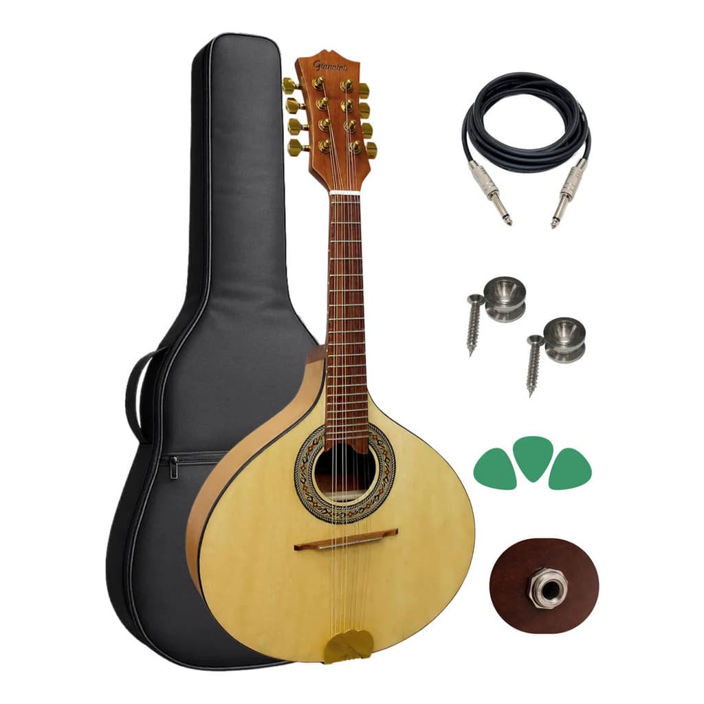 Bandolim Giannini Bs1 Cedro Eletroacústico + Kir Natural