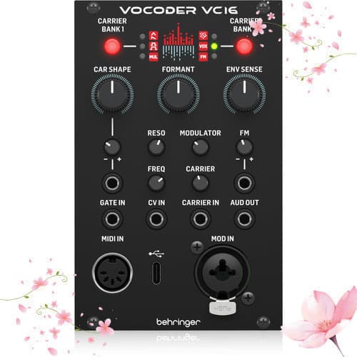 [Diretamente do Japão]BEHRINGER VOCODER VC16 Módulo vocoder Eurorack Sintetizador modular Behringerquantidade limitada