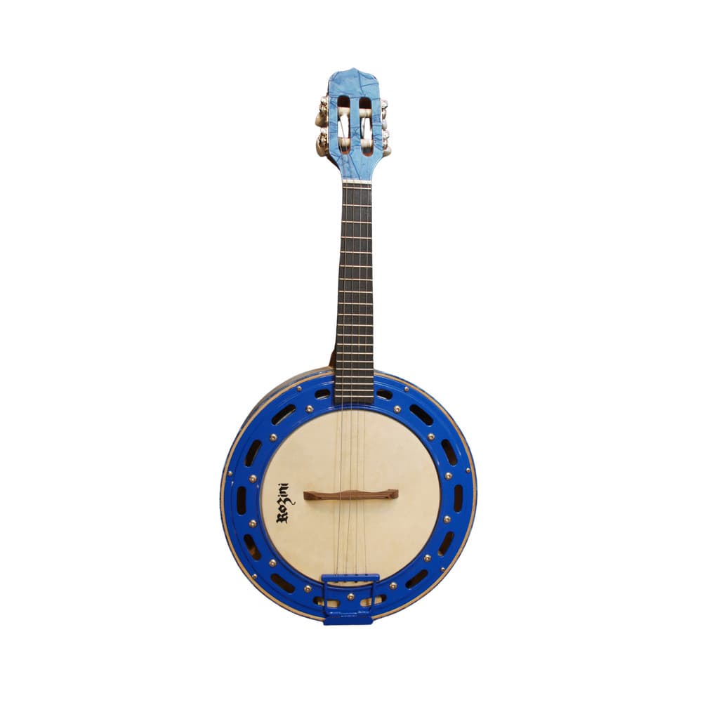 Banjo Elétrico Rozini RJ13 Color Luxo Branco e Azul