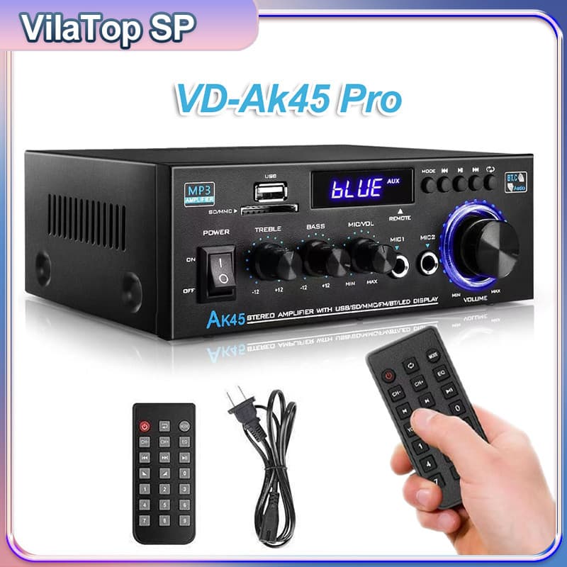 VD-AK45Pro Amplificador De Potência De á AK4 Microfone Amplificador De á HiFi ída 2*40w