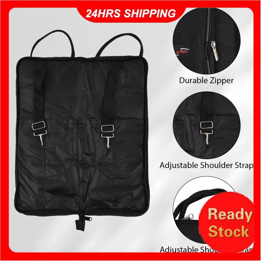 pethome-BR WOTAO Bolsa para baqueta para baquetas Estojo para baqueta Tecido Oxford com alça de ombro crossbody Suporte