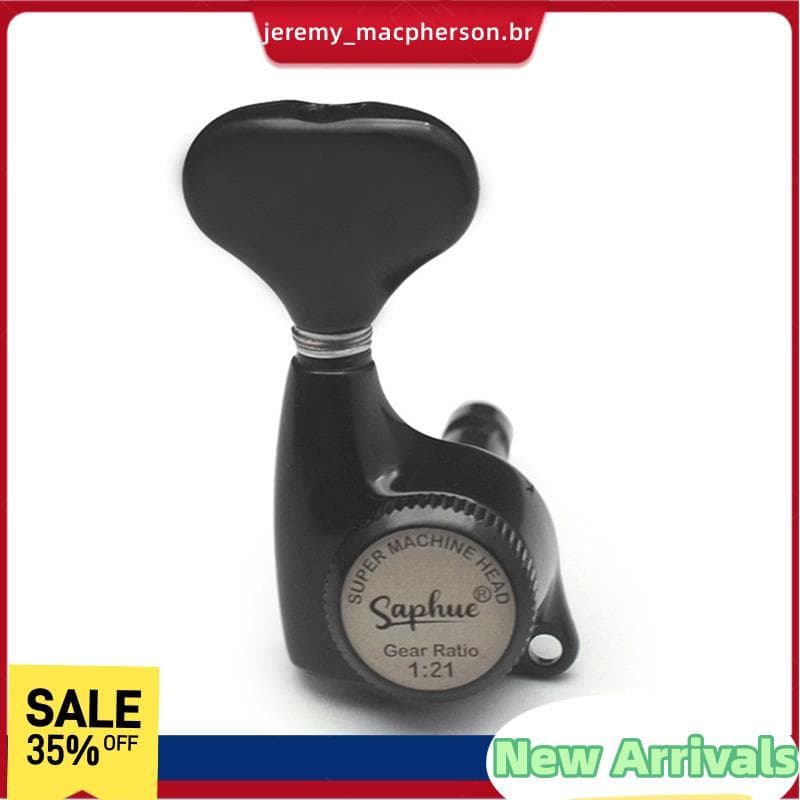 Afinador de cordas de guitarra preto Saphue 1:21, desconto de 35% e novos produtos