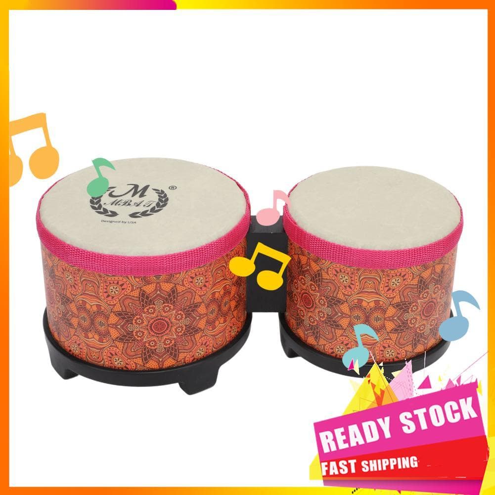 gfgfgfgg Bongo Drum Conjunto de bongôs de 5” e 6” para adultos, crianças, iniciantes, profissionais, instrumentos de