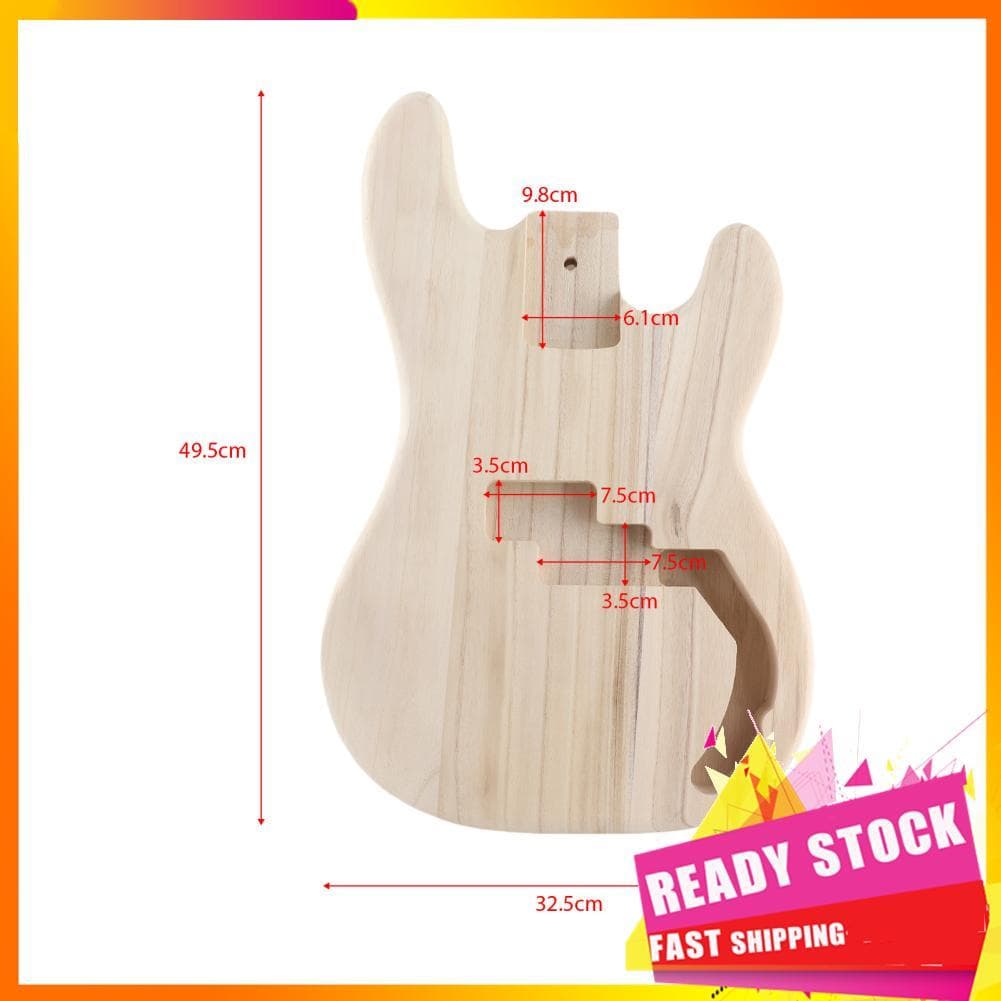 Gfgfgfgg Gfgfgfgg PB-T02 Corpo de guitarra elétrica inacabado Sycamore madeira barril em branco para guitarras baixas