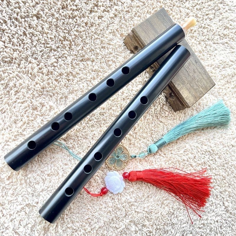 Piccolo 23CM gravador portátil High-End flauta curta gravador de flauta reta cabaça flauta música Folk flauta de bambu i