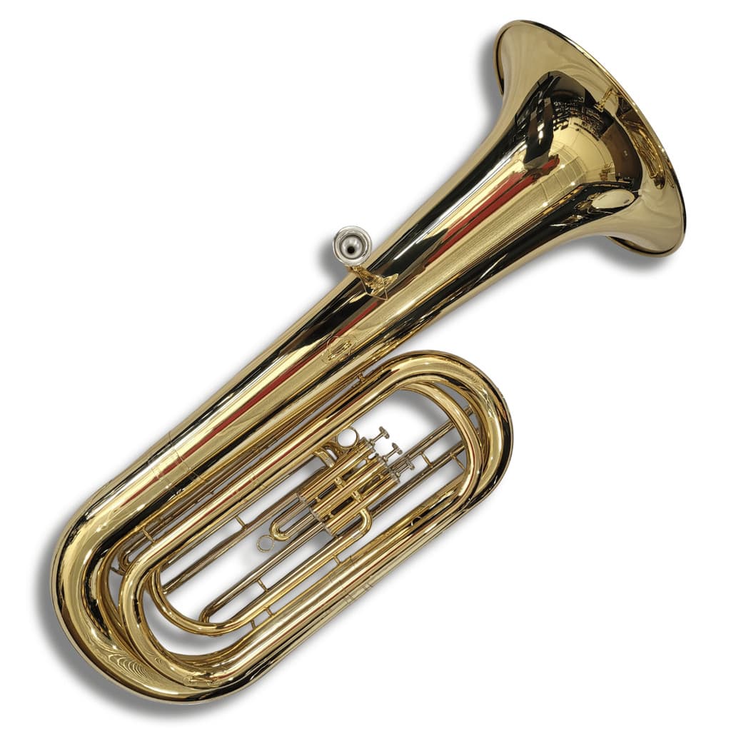 Tuba 3/4 3 Pistos Transversas em BB Laqueada Harlem Sound
