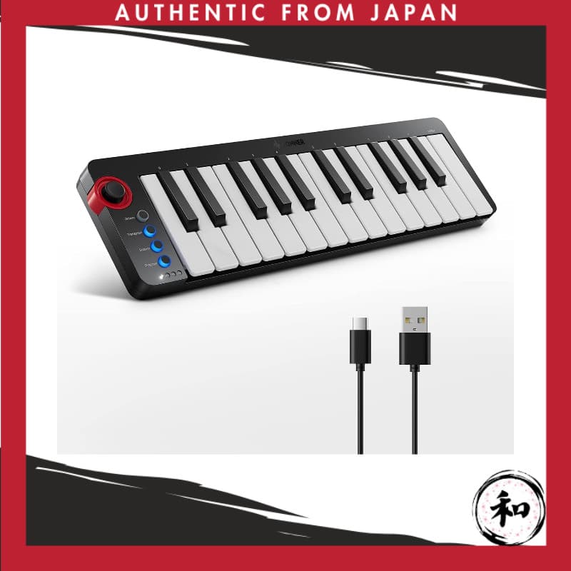 Donner Teclado MIDI 25 teclas Controlador USB Mini Teclas Compacto Suporta Velocidade Produção Musical Manual em