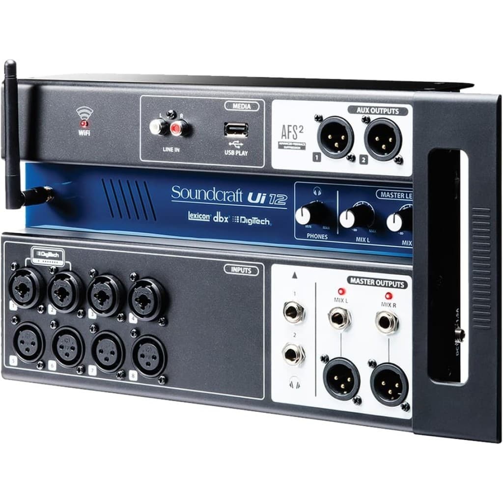 Mixer Digital 12 Entradas Soundcraft Ui12 Com Wifi
