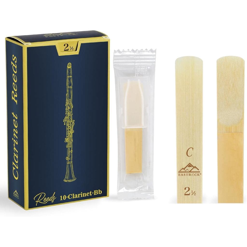 Palhetas Grossas para Clarinete EASTROCK 2.5/3.0/3.5, para Iniciantes e Músicos de Clarinete, Força 2.5, Pacote com 10