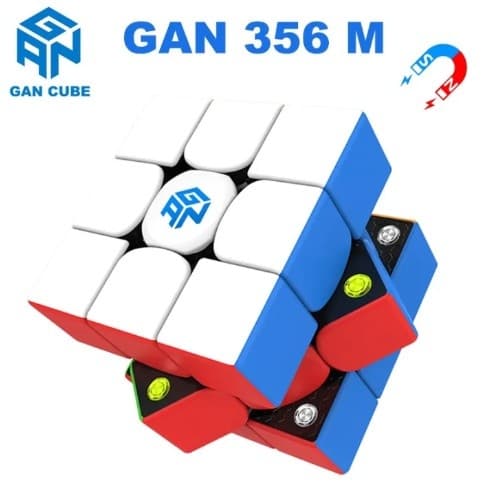 Cubo de velocidade magnético GAN 356 M Lite versão 3x3, cubo GAN, cubo 3x3x3, brinquedo de quebra-cabeça sem adesivos, p