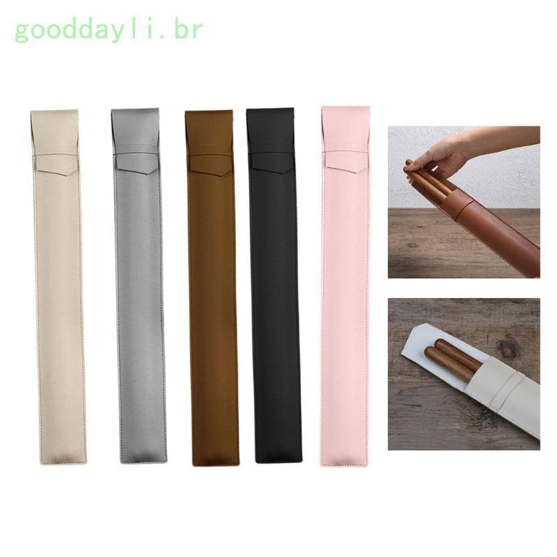 GOO Bolsa Armazenamento Baqueta Couro PU , Capa À Prova Poeira , D , Baquetas