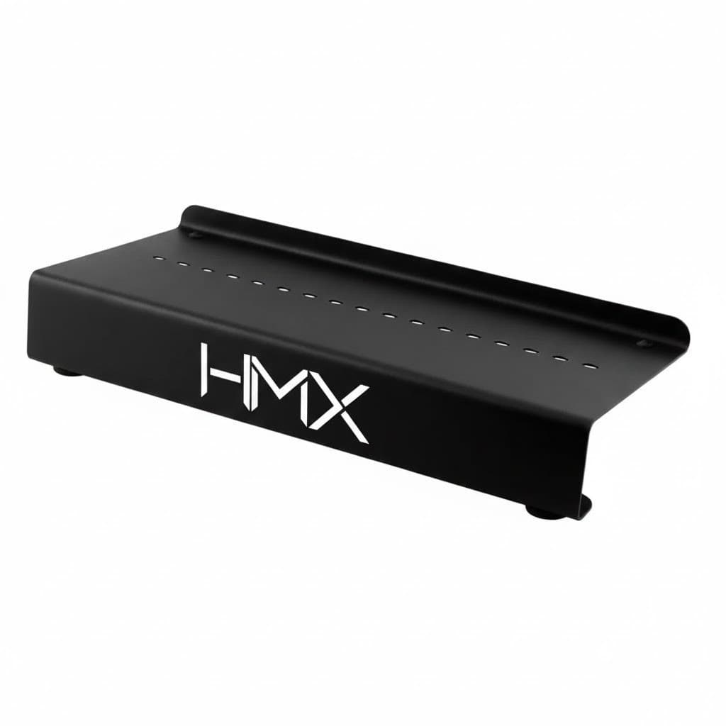 Pedalboard Guitarra e Baixo Em Aço 29x14 para Até 7 Pedais Hmx