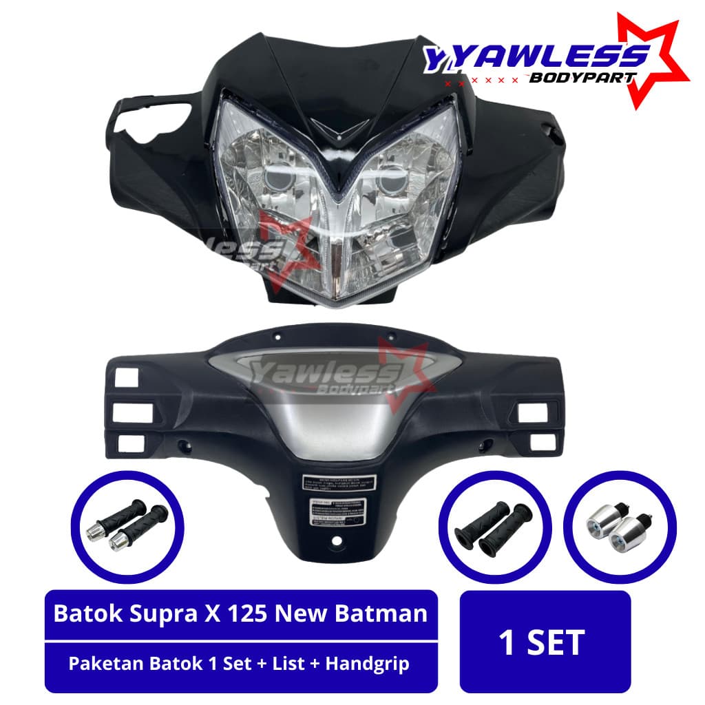 SUPRA X 125 Novo Conjunto De Cabeçote Preto BATMAN PLUS Refletor