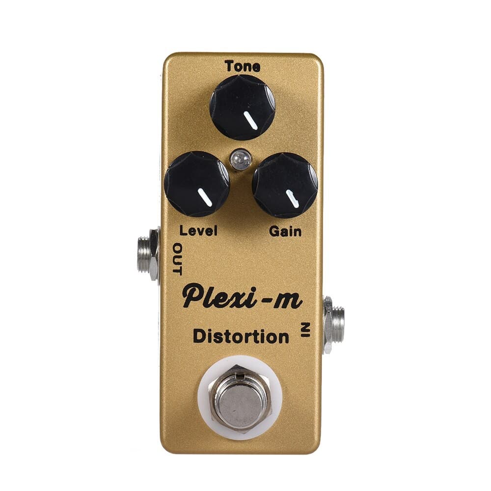 [Em Estoque] MOSKY Plexi-m Pedal De Efeito De Distorção De Guitarra Elétrica Full Metal Shell True Bypass Peças Acessóri
