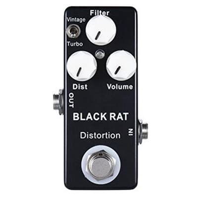 [Em Estoque] Pedal De Efeito De Distorção Mosky Black Rat Guitarra Clássica Baseado Pro Co True Bypass