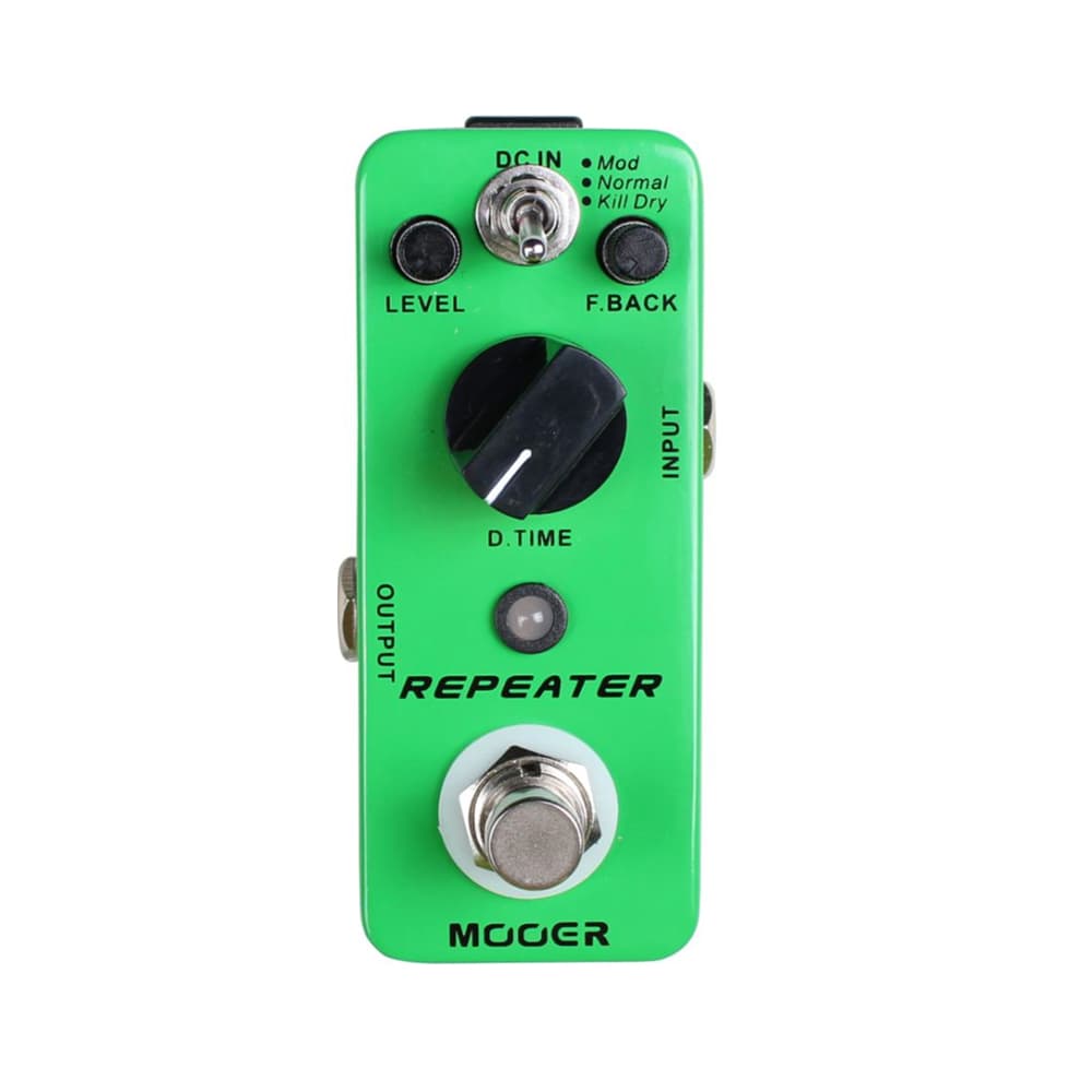 MOOER MDL1 Repeater Pedal Digital Delay, 3 modos de trabalho Mod/Normal/Kill Dry, acessório de pedal de efeito para